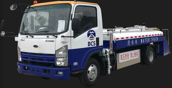 電気 3000l 給水車のステンレス鋼タンク